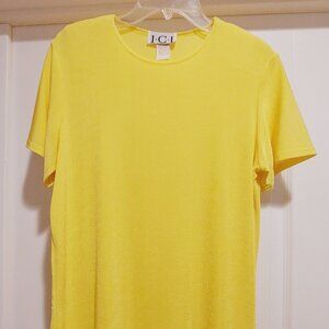 Bright yellow pullover by CHICO Sz S